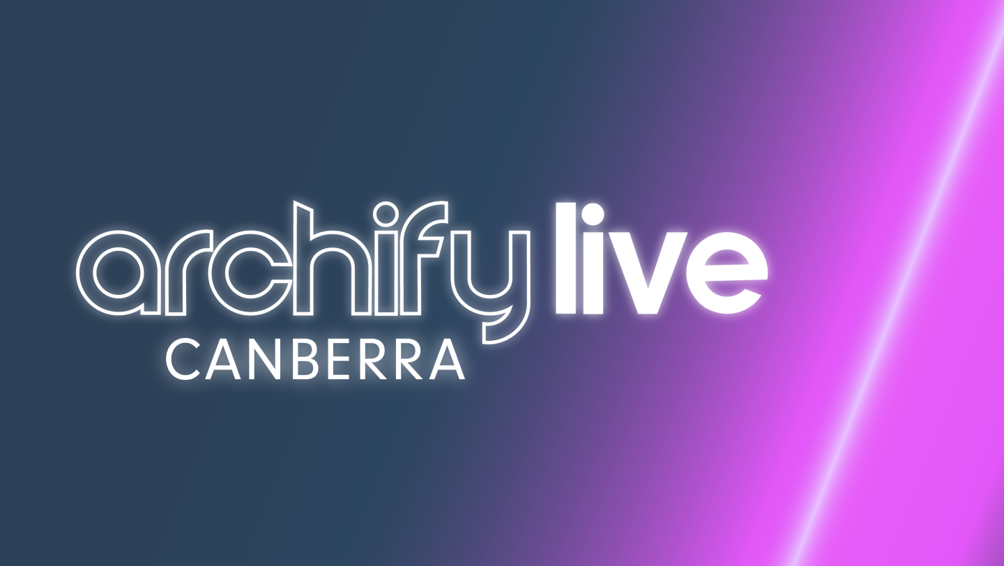 Archify Live Canberra 2023 Header Banner