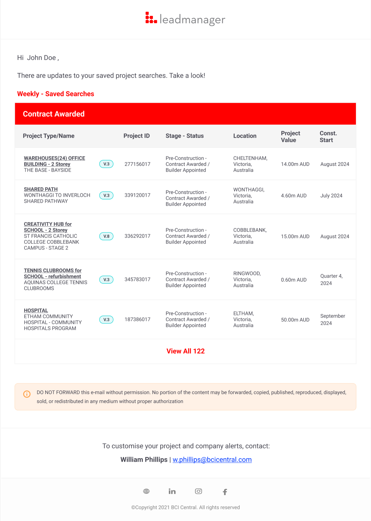 Recruiters - Email Alers